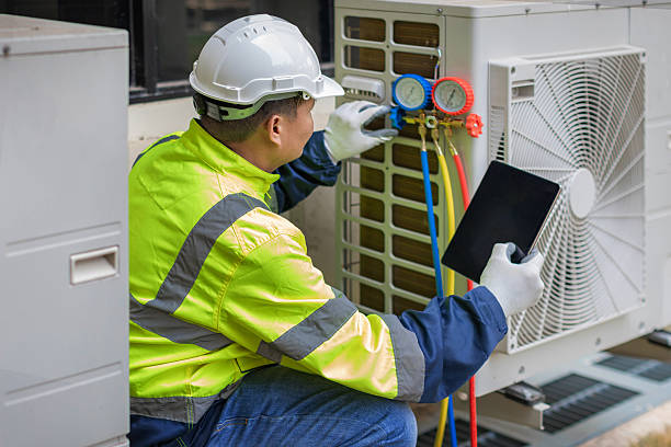 Professional Air Duct Cleaning technician working in Stayton, OR